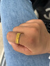 臻語(yǔ)黃金戒指女時(shí)尚足金999爆閃三圈蹦迪彈環(huán)記憶單圈指環(huán)送女友禮物 【三圈戒指15-16號(hào)】約2.2-2.4g 曬單實(shí)拍圖