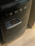 SMEG斯麦格 意大利原装进口 复古冰箱迷你家用小冰箱 节能电冰箱 美妆化妆品FAB5 耀岩黑 实拍图