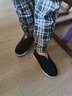夢(mèng)兮冬老北京布鞋千層底加絨禮安大棉鞋子敞口棉靴中老年人傳統布鞋男 全貼蘭呢子【防磨保暖】橡膠底 40 曬單實(shí)拍圖