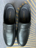 红蜻蜓男鞋春夏款男士爸爸一脚蹬软面皮商务休闲皮鞋男WTA42860黑色40 实拍图