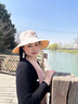 啄木鳥(niǎo)防曬帽子女夏季遮陽(yáng)漁夫帽大沿防紫外太陽(yáng)帽子韓版潮顯臉小遮陽(yáng)帽 【UPF50+】米黃色 均碼 55-60cm 曬單實(shí)拍圖