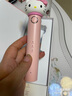 色果Hello kitty兒童聲波電動牙刷防水可愛女孩款USB充電多功能小學生6-12歲家用軟毛牙刷女童生日禮物 hello kitty粉【杜邦刷毛】兒童版 曬單實拍圖