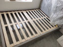 百冠环球床 布艺床北欧双人床 简约现代卧室家具 棉麻可拆洗婚床 单床（颜色备注） 框架结构1.5m*2.0m 实拍图