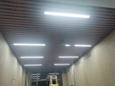 亮源方辦公室吊燈LED長條燈會議教室超市吊線燈具商業(yè)寫字樓健身房照明 黑色120*7cm 28W高亮白光 曬單實(shí)拍圖