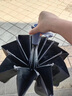 小潔匠選德國品牌反向防曬傘防紫外線晴雨兩用遮陽雙層黑膠長柄自動高顏值 【自動8骨素色加厚黑膠款】黑色 曬單實拍圖