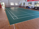 新綠里（SIGREENY）羽毛球場(chǎng)地膠墊室內PVC運動(dòng)地板專(zhuān)業(yè)氣排球地墊可移動(dòng)收卷匹克球 金晶砂4.5mm（球館強烈推薦） 曬單實(shí)拍圖