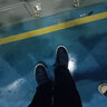 謀福防靜電鞋防靜電四孔鞋網(wǎng)鞋防靜電鞋無塵車間鞋工作鞋男鞋女鞋 藍色PU軟底帆布四孔鞋 43 曬單實拍圖