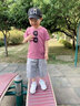 尚學(xué)季 童裝男童套裝夏季短袖短褲兩件裝2025新款兒童裝男孩夏休閑衣服 【192】粉色 120 高115CM左右 體重45斤以內(nèi) 曬單實(shí)拍圖