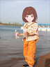 G.DUCKKIDS小黃鴨童裝女童套裝春秋季2024新款兒童衣服女孩洋氣襯衫長褲兩件 碎花蝴蝶結(jié)-卡其色 100 建議2~3歲【 90-100cm】 曬單實(shí)拍圖