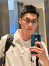 BENYWOODS德國木村拓哉同款眼鏡近視男款純鈦半框可配視特耐防藍(lán)光商務(wù)鏡架 曬單實(shí)拍圖