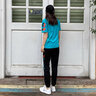 抹茶清歌 夏季短袖運(yùn)動(dòng)套裝女休閑套裝女T恤長(zhǎng)褲套裝春秋運(yùn)動(dòng)套裝兩件套大碼女裝運(yùn)動(dòng)服跑步居家服套裝 短袖藍(lán)色 L 曬單實(shí)拍圖