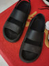 優(yōu)調(diào)男士涼鞋夏季新款外穿時(shí)尚軟底室外休閑開車沙灘鞋海邊兩用拖鞋 賽博黑(軟底踩屎感 久穿不塌陷) 42 曬單實(shí)拍圖
