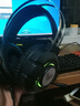 狼蛛（AULA）S602電腦耳機頭戴式耳麥 游戲電競吃雞7.1聲道耳機 筆記本臺式機重低音有線降噪聽聲辯位 S602-夢幻黑【USB+3.5接口】 曬單實拍圖