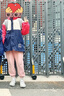 ASK JUNIOR女童棉服冬中長(cháng)夾棉加厚保暖兒童連帽風(fēng)衣外套棉衣 粉色 170  曬單實(shí)拍圖