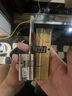 保仕盾（BOOSDON）智能鎖A2V 指紋鎖遠程可視貓眼密碼鎖防盜門電子鎖 摩卡金 霸王鎖體 曬單實拍圖