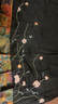 意枕上桑蠶絲龜裂紋提花中長款A(yù)字裙香云紗刺繡拼接半身裙洋氣裙子 圖片色 L 100-110 曬單實拍圖