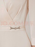 Scofield法式V領(lǐng)氣質(zhì)顯高通勤簡(jiǎn)約優(yōu)雅連衣裙女裝夏季新款 奶油色 L 170 曬單實(shí)拍圖