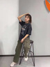 至唯 復(fù)古重磅短袖t恤男士夏季美式潮牌流寬松男款夏天潮流半袖上衣服 XT118黑灰色 XL【推薦140-160斤】 曬單實拍圖