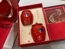 君茗若水武夷巖茶特級正山小種紅茶高檔茶葉禮盒裝濃香型茶禮送禮客戶(hù)領(lǐng)導 龍鳳呈祥紅茶禮盒紅色 曬單實(shí)拍圖