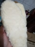 DELIUGG羊毛保暖鞋墊女冬季加絨加厚雪地靴防寒棉鞋墊透氣吸汗鞋墊 白色 35 曬單實(shí)拍圖