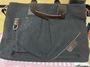啄木鳥(niǎo)（TUCANO）男士潮流商務(wù)出差帆布手提包休閑單肩斜挎包多功能公文包背包男包 黑色大號（可放15.6英寸電腦） 曬單實(shí)拍圖