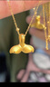 御龍鏡999足金海豚魚(yú)尾黃金吊墜女小金魚(yú)項鏈鎖骨鏈美人魚(yú)鯨魚(yú)尾送女友 魚(yú)尾  約0.38g-0.58g+18K珠珠鏈 曬單實(shí)拍圖