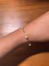 周六福（ZLF）七夕禮物  黃18K金淡水珍珠手鏈女滿天星金珠手串手飾送女友禮物 16cm （可調(diào)節(jié)） 曬單實(shí)拍圖