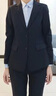 羅蒙西服套裝女士職業(yè)裝修身單西正裝商務(wù)面試工作通勤西裝外套 藏青 曬單實(shí)拍圖