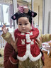 幼歌（YOUGE）【年服】幼歌嬰幼兒冬季新款國(guó)風(fēng)保暖爬服連衣裙洋氣時(shí)尚夾棉馬甲 紅色馬甲 100 cm 曬單實(shí)拍圖