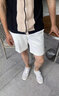 BEAUTODAY厚底德訓(xùn)鞋男士板鞋百搭小白鞋2025新款休閑鞋男鞋夏季運動鞋子男 白色延條 41 =運動鞋42碼 曬單實拍圖