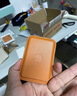 堡立 蘋果手機皮革卡包磁吸magsafe動畫iPhone真材質(zhì)皮質(zhì)皮革手機錢包式卡包 金褐色 適用蘋果12/13/14/15/16系列通用 曬單實拍圖