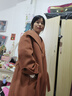 衣香麗影羊絨雙面呢子大衣女新款高級感韓系羊毛呢外套 紅棕 XL 曬單實拍圖