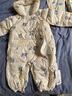 G.DUCKKIDS嬰兒羽絨服連體衣冬季外出抱衣男女寶寶冬裝衣服新生幼兒加厚爬服 小象羽絨服+ 贈手腳套 100 cm 適合(18-24個月) 曬單實(shí)拍圖