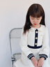 英氏（YEEHOO）女童連衣裙兒童裙子中大童裝娃娃領(lǐng)長(zhǎng)裙學(xué)院風(fēng)淑女秋裝 米白 120 曬單實(shí)拍圖