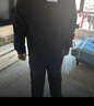 春秋季夾克男2026新款青年痞帥潮牌翻鹿皮絨秋裝上衣服男士外套 【黑色】 L 【建議100-115斤】 曬單實(shí)拍圖