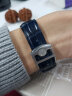 十瑞（SHIRUI）适用于万国表带IWC鳄鱼皮表带葡计葡萄牙柏涛菲诺真皮手表带男 蓝折叠款-无扣 22mm 实拍图