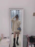 積雨高領麻花毛衣女秋冬加厚中長款打底衫2024新款寬松慵懶風針織衫 杏色 均碼 曬單實拍圖