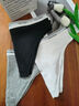 Calvin Klein內衣女士三條裝ck提花腰邊純色性感比基尼三角內褲女QP3276O MP1-太空黑/椰青灰/月光白 3條 M 曬單實(shí)拍圖