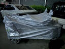 ?夏季防曬?新款電動(dòng)車(chē)雨衣加厚防塵防雨防曬罩車(chē)衣蓋雨布摩托 S【1.6米*1.4米】雙耳款銀 無(wú)規格 曬單實(shí)拍圖