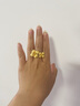 周生生 繡球花黃金戒指 足金生生有囍婚嫁結婚戒指三金84306R計價(jià) 13圈 - 10.91克(含工費360元) 曬單實(shí)拍圖
