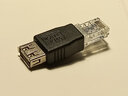 ZDCP  usb轉rj45網(wǎng)線(xiàn)轉接頭網(wǎng)線(xiàn)口轉usb公頭路由器接頭usb母轉水晶頭 USB母轉RJ45轉接頭 曬單實(shí)拍圖