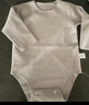 貝樂咿嬰兒連體衣德絨包屁衣秋冬男女寶寶保暖內(nèi)衣新生兒長袖三角哈衣 5033-灰色 66cm （3-6個月12-15斤） 曬單實拍圖
