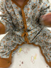 Shining Moment嬰兒衣服春季新生兒衣服薄長(zhǎng)袖連體衣男女寶寶純棉春秋爬服美拉德 米蘭秋日 80cm 曬單實(shí)拍圖