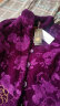 安贞雪母亲节礼物妈妈装冬装棉服冬季老年人女士喜庆过寿生日款LYFS367 紫色套装 XL建议85-100斤 实拍图