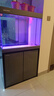 閩江（minjiang）魚(yú)缸水族箱客廳家用免換水底過(guò)濾簡(jiǎn)約現代輕奢超白玻璃鋁合金魚(yú)缸 簡(jiǎn)約款灰色（超白玻璃+鋁合金邊框） 長(cháng)80x寬38.7x高145（簡(jiǎn)約款D型） 曬單實(shí)拍圖