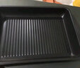 百暢特厚碳鋼烤魚盤烤箱專用托盤長方形家用電磁爐鐵盤子明火不粘盆 特厚中號烤魚盤+木頂珠蓋- 40cm 曬單實拍圖