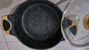 鏗鏘湯鍋不粘鍋麥飯石家用火鍋鍋雙耳煮肉鍋燃氣爐電磁爐火鍋專(zhuān)用鍋 淺湯鍋【麥飯石24cm】 24cm 曬單實(shí)拍圖