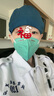 檀赫（zaqzeq）護士帽男女手術(shù)室帽子防塵包頭帽家用防油煙廚師帽美容院口腔牙科工作帽醫生帽 湖藍 可調節 曬單實(shí)拍圖