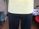 恒源祥集團彩羊【好質(zhì)量】大碼媽媽褲子加肥加大夏季七分褲中老年人修身型200斤冰絲褲品牌 黑色 5XL 建議155-170斤 曬單實(shí)拍圖