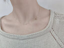 L.Bardeen10K金黃金M字母項鏈女法式輕奢小眾設計鎖骨鏈吊墜送女友可定制 定制W字母 現貨 曬單實(shí)拍圖